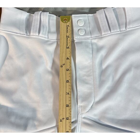 Baseball Pants Adult Small Open Bottom Loose Fit White Black Champro - Picture 11 of 16